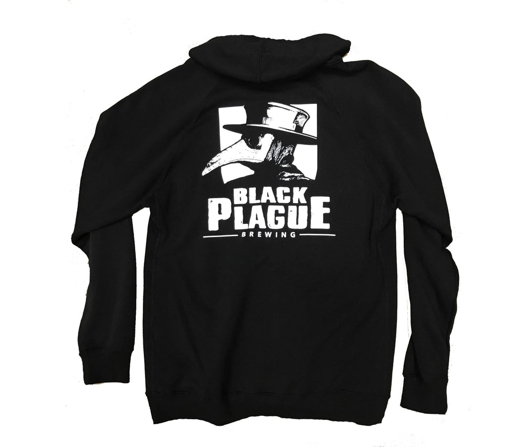 Plague Doctor Zip Fleece - Black - Black Plague Brewing Shop