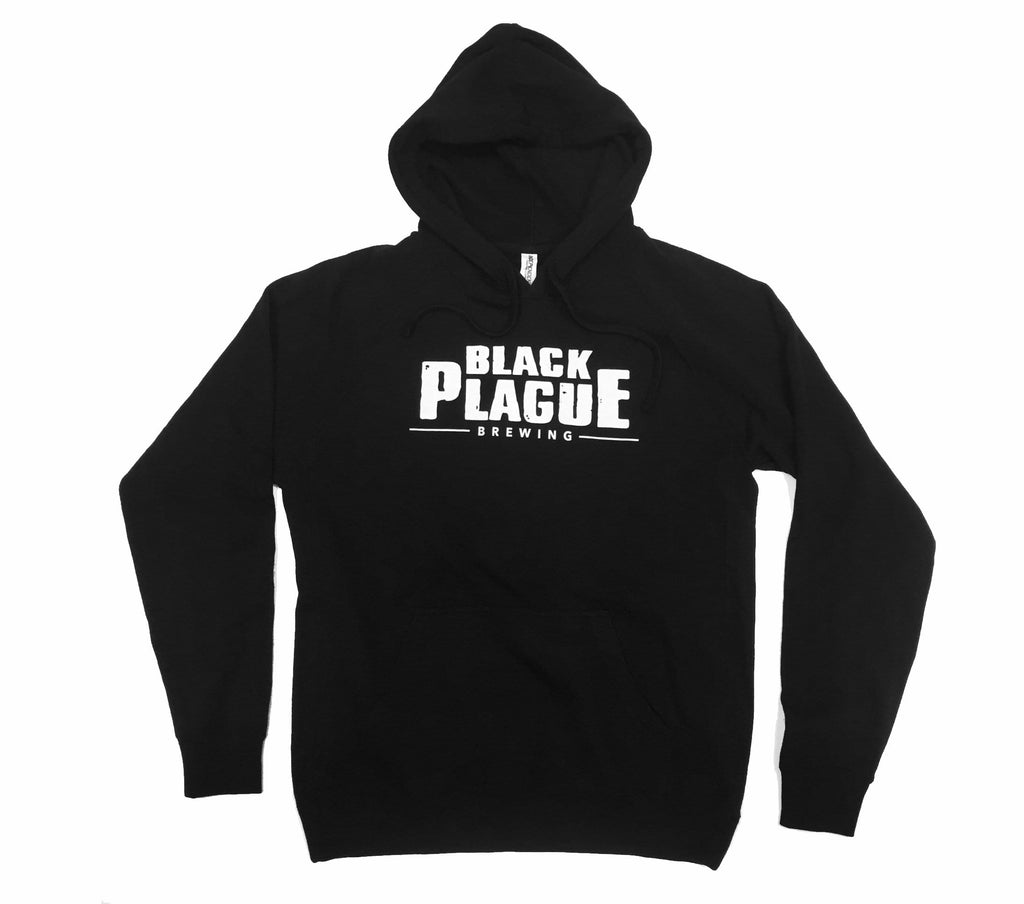 Black Plague Hoodie Pullover Fleece - Black - Black Plague Brewing Shop