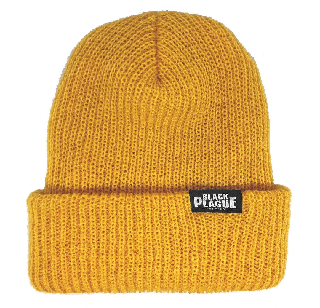 Black Plague Beanie - Yellow